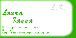 laura kassa business card